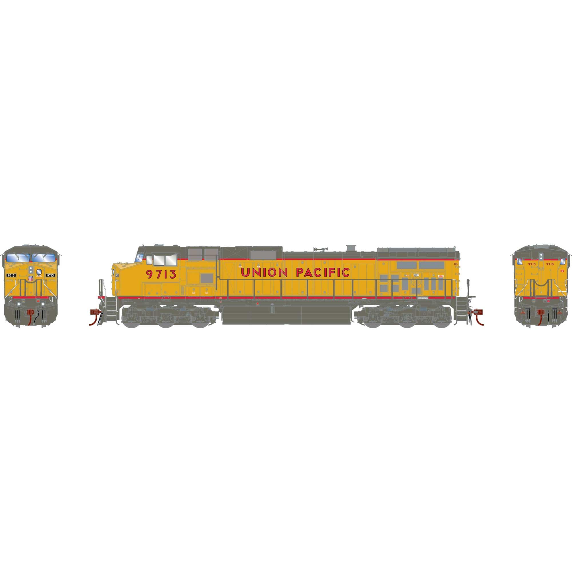 Athearn HO Dash 9-44CW UP #9713 ATHG31577 HO Locomotives