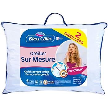 Bleu Calin Kopfkissen Set 2 Stück – 50x70 Cm, Füllmenge Individuell Einstellbar, Weiß
