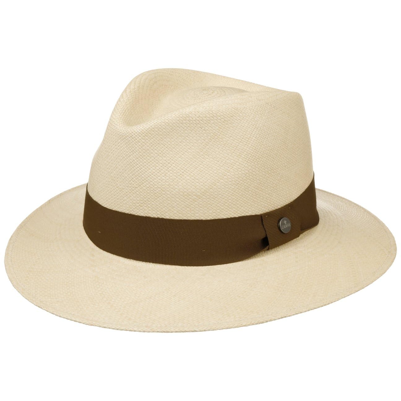 LIERYS Cappello Panama Sophisticated Uomo Donna Realizzato a Mano in Ecuador Estivo Nastro Decorativo in Gros-Grain