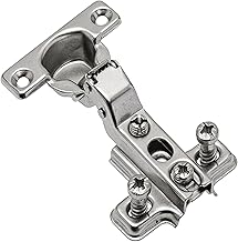Mprofi MT 4 Pieces | Hinges for Cabinet Doors | Central Hinge | Ø 26 mm Mini Cabinet Hinges | Assembly of Kitchen Furniture and Cabinet Doors | Nickel Plated Steel
