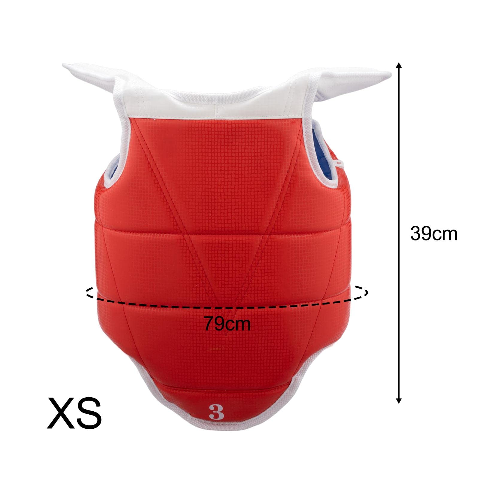 harayaa Gilet Protettivo Reversibile per Taekwondo, Pettorina Regolabile per Donne, Uomini E Bambini, Ideale per Arti Marziali.