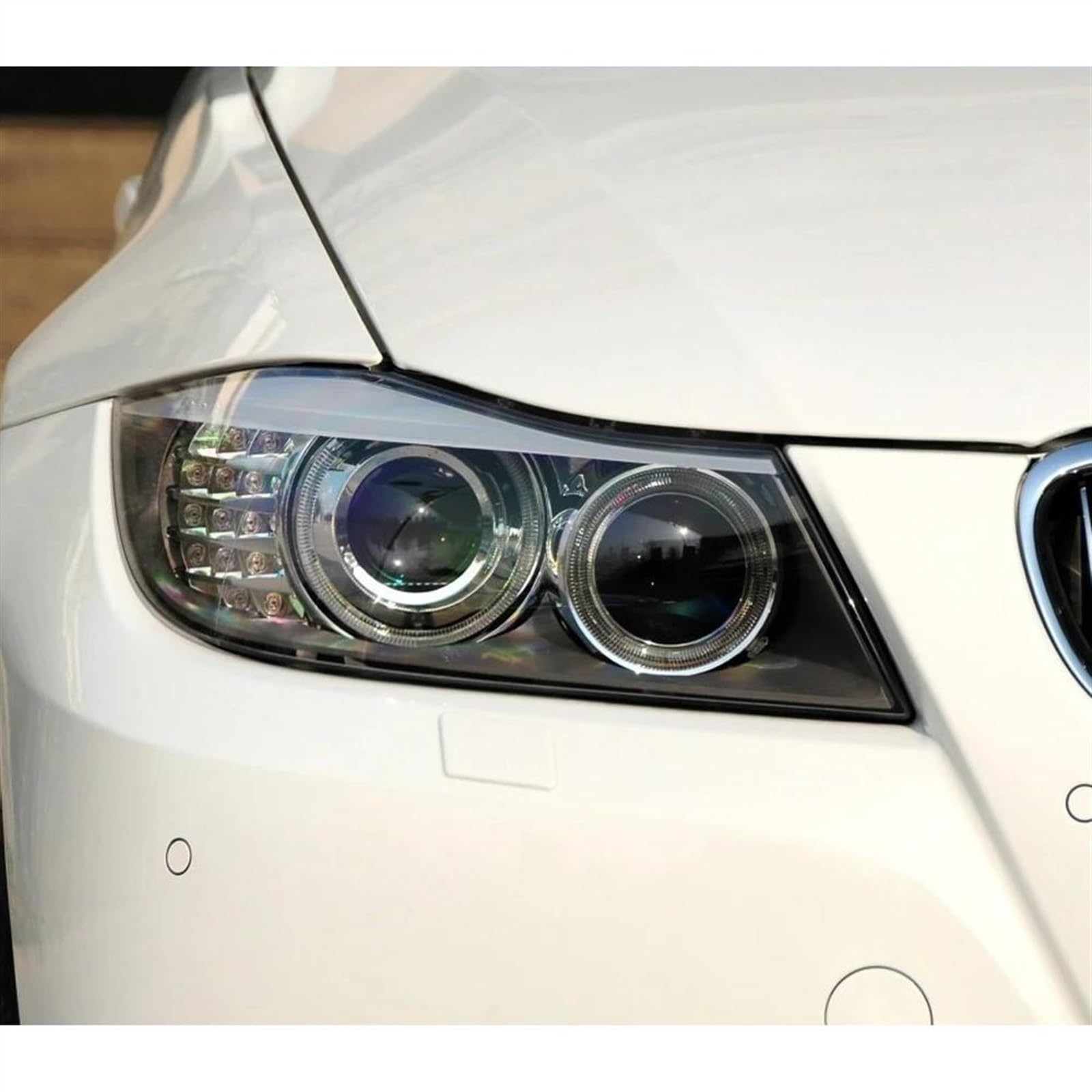 Copriobiettivo Fari Per BMW Serie 3 E90 E91 2005-2011 | Trasparente, Lato Destro - Foto 9