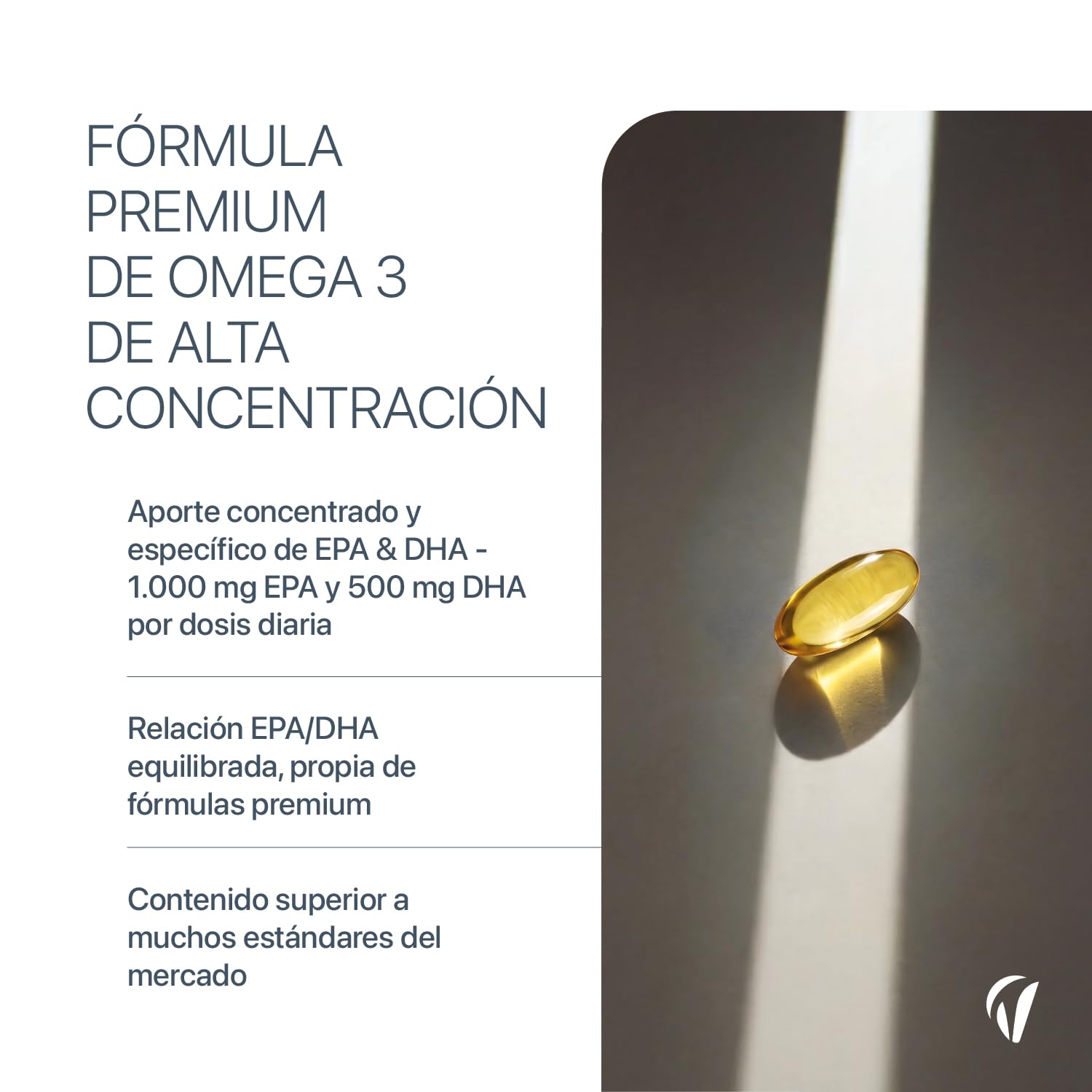 Omega 3 2000 mg Aceite de Pescado Puro – 120 Cápsulas (4 Meses) – 1000 mg EPA + 500 mg DHA – Alta Concentración – Salud Cardiovascular, Cerebral y Visual – Vitavea — view 4
