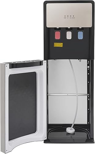 Dispensador de enfriador de agua 3 en 1, dispensador de agua de pie de carga inferior para botellas de 5 galones, dispensador de agua caliente y