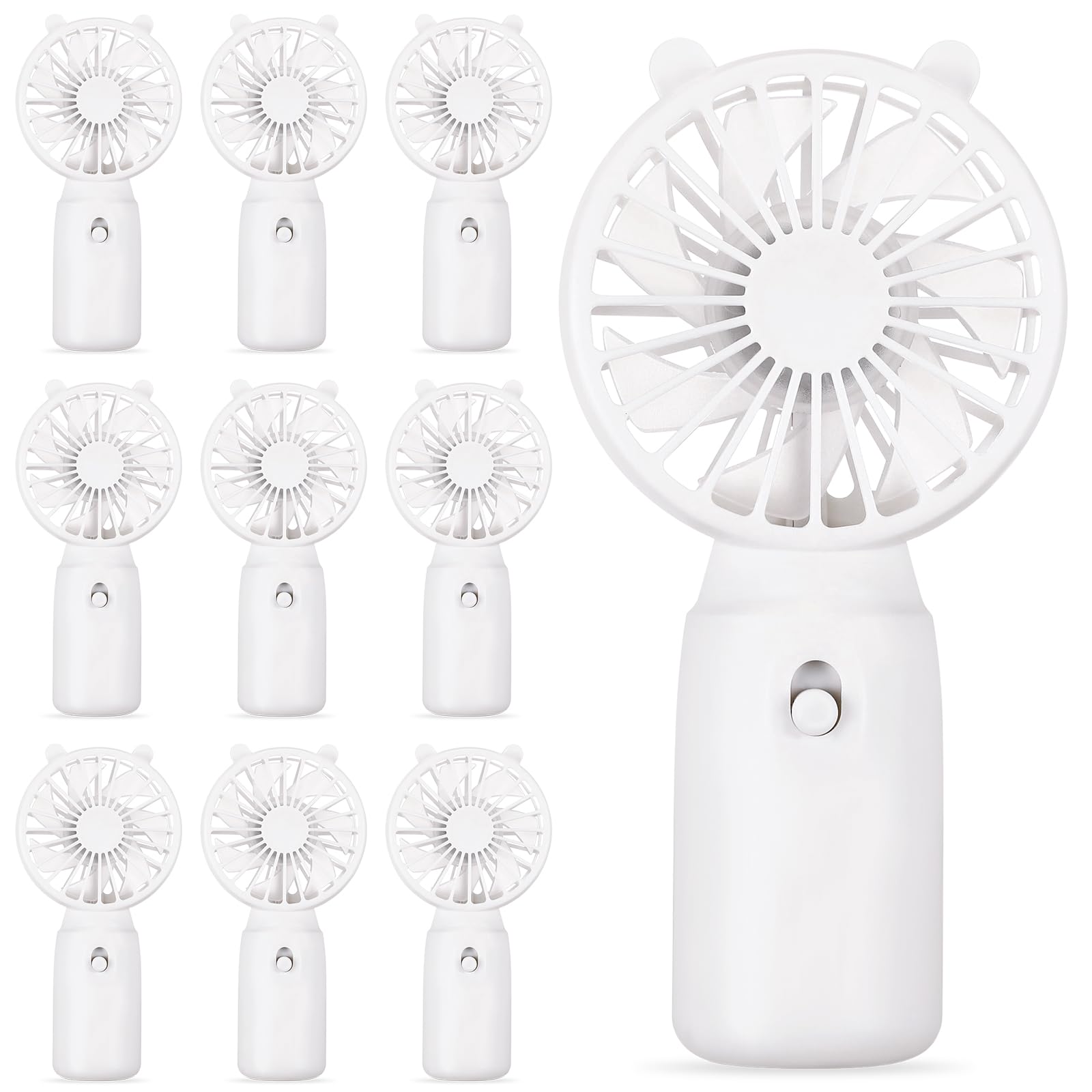 Photo 1 of Glooglitter 10 Pcs Battery Mini Handheld Fan Bulk