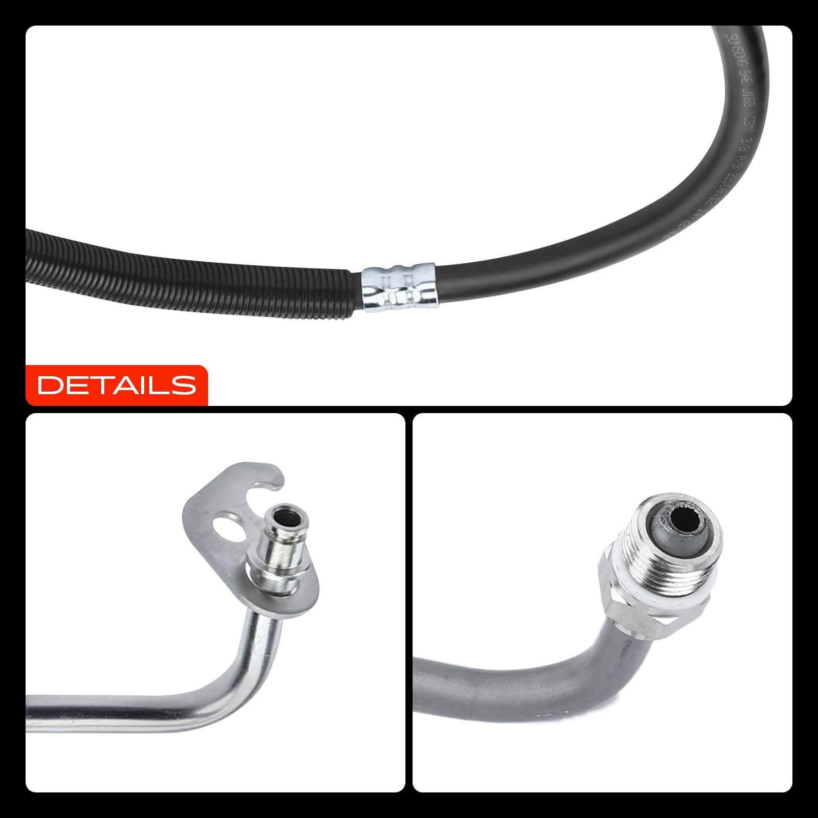Frankberg Servosterzo Tubo flessibile Compatibile con Fiesta V Van 1.3L 2003-2005 Fiesta V JD JH 1.3L 2001-2008 Replace# 1207813, 2S6C3A719GL