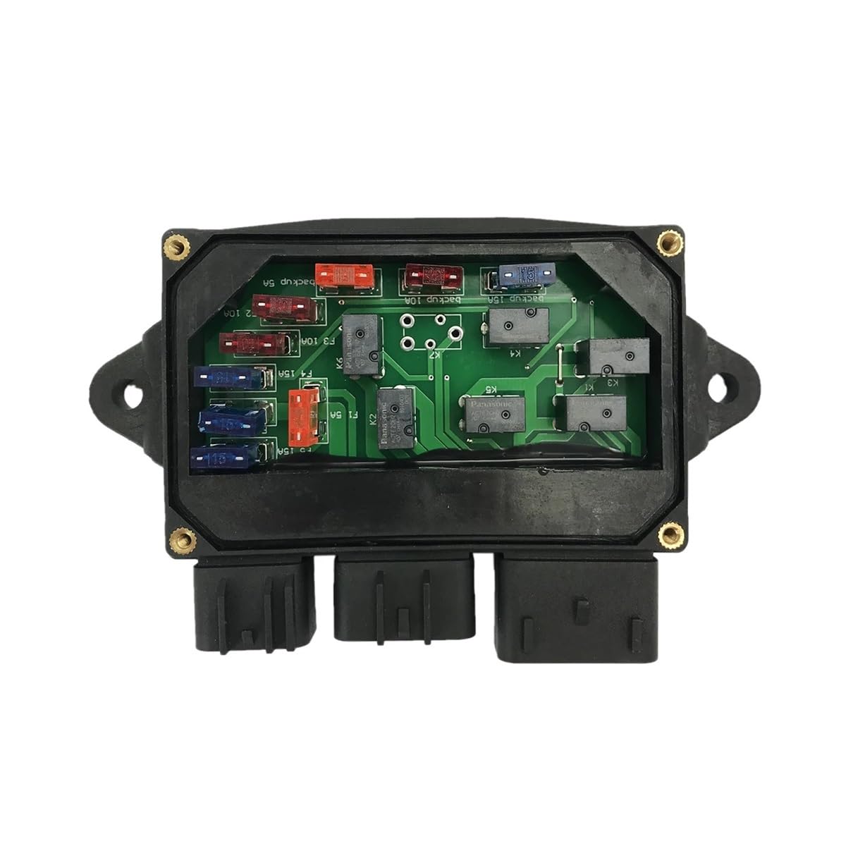 Top view of the WKNYSYK Central Relay Junction Fuse Box, showing the model number P115H00377300000 20180116 printed on its surface.