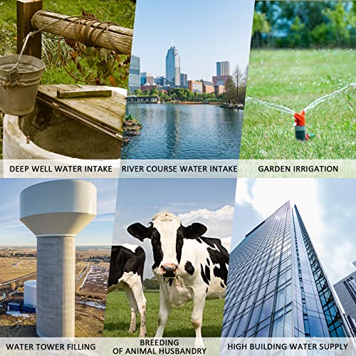 Topintech Stainless Steel Well Pump 1Hp 110V 20Gpm 223Ft Head Deep Well Submersible Pump For Domestic, Civil And Industrial #TOP5