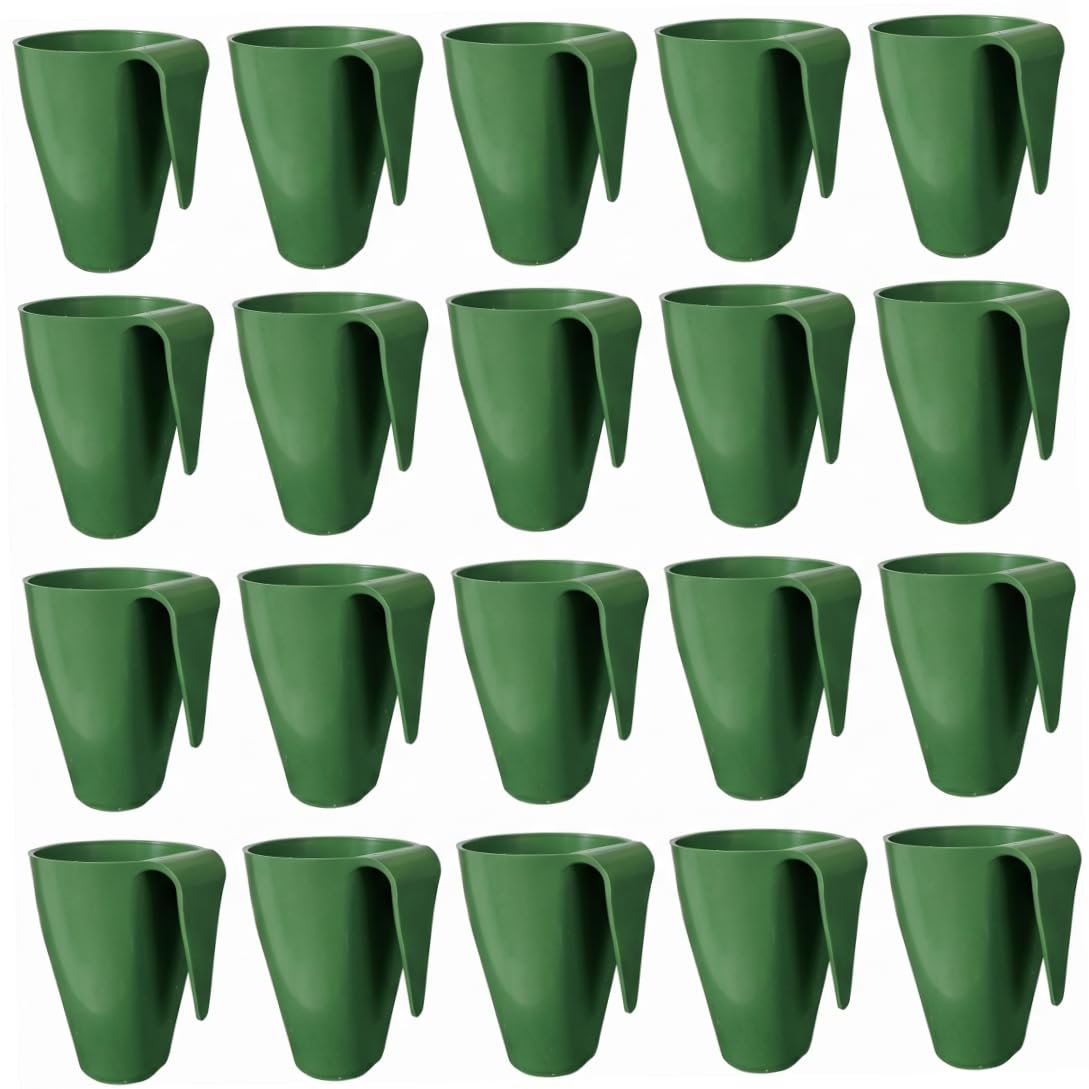 Bemonew 20 Pack Hanging Strawberry Planter, Wall Mounted Strawberry Propagation Cups For Seedling Rooting & Transplant, Small Size