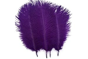Shekyeon Purple Christmas Tree Feather Picks