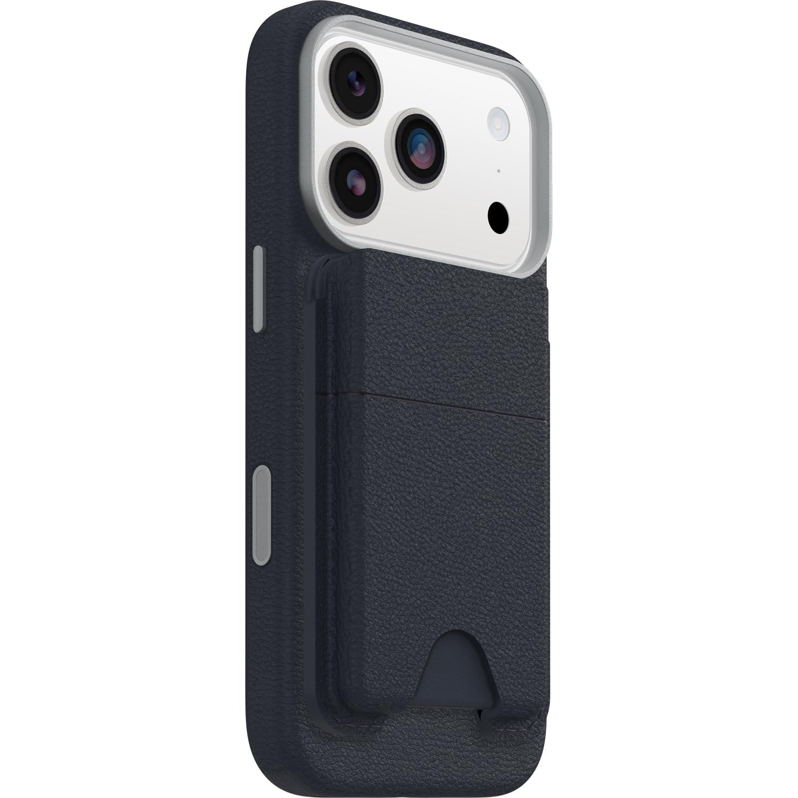 OtterBox Symmetry Cactus Leather MagSafe Wallet, miękki w dotyku portfel z 2-3 przegródkami na karty, silnie magnetycznie umocowane z MagSafe, kompatybilny z iPhonem, Niebieskie