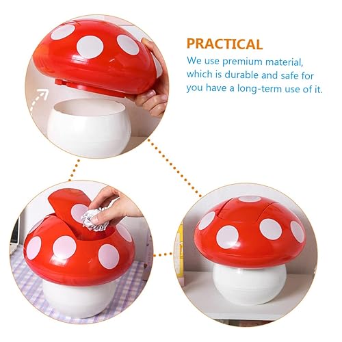 Miniatura 3 de Mini bote de basura de hongos, papelera de oficina, papelera de escritorio de hongos, decoración de oficina, mini papelera de escritorio, mini