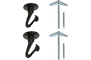 3 Stars rated Rocky Mountain Goods Ceiling Swag Hooks