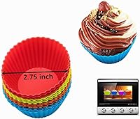 Vista 3 de 24 Pack - Silicone Baking Muffin Cup Cupcake Liners Molds Set