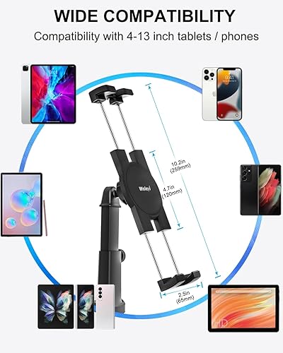 Miniatura 7 de woleyi Soporte para tablet con ranura de CD para automóvil, altura ajustable, soporte para tableta de automóvil, reproductor de CD, bandeja de CD