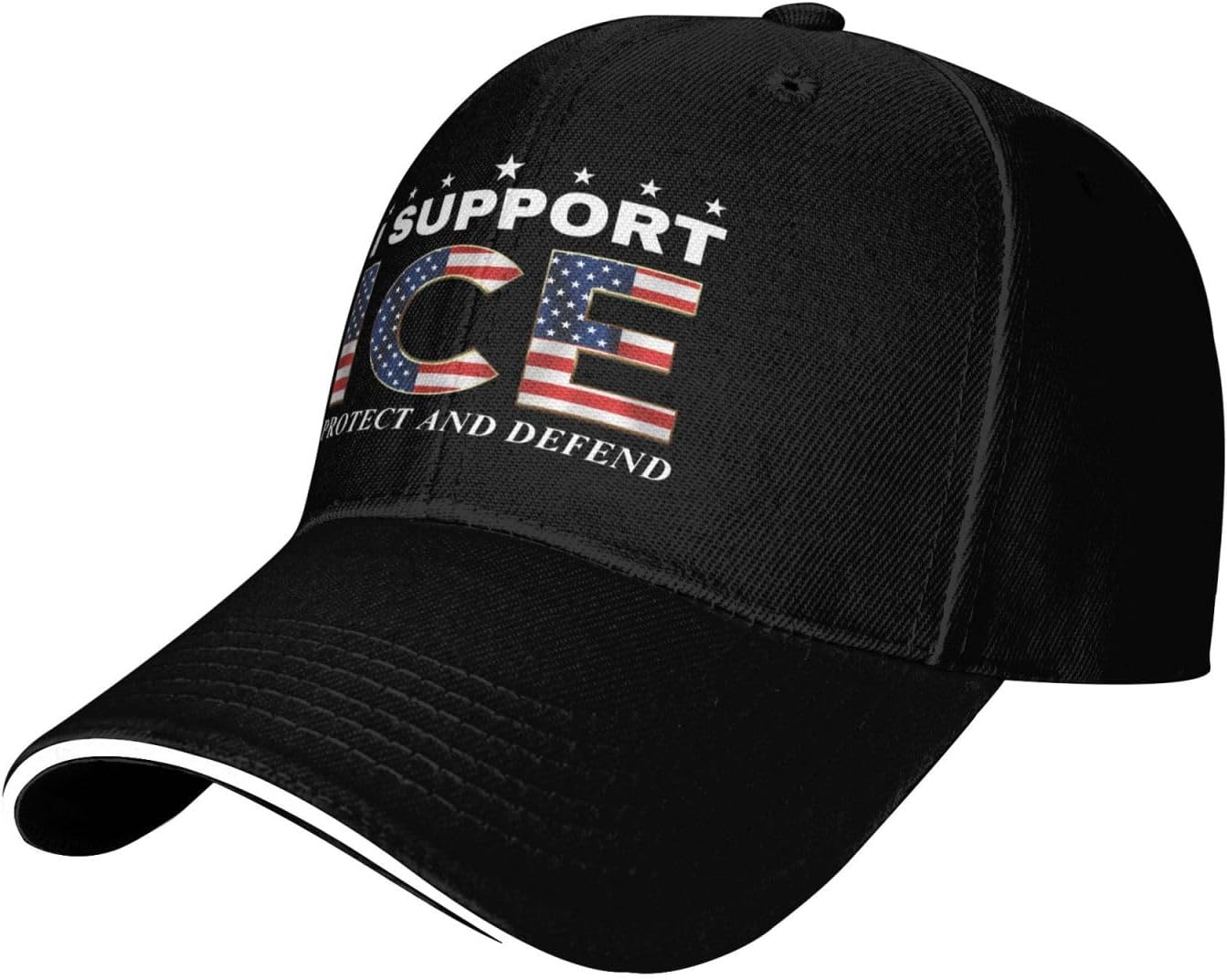 I Support Ice hat I Stand with Ice Baseball Cap - Image 2