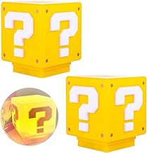 YeahBoom 3D Interrogation Soundtrack Charging, 2 Pieces Cubes Lamp, USB Interrogation Lamp, USB Rechargeable, Touch Control and Switch, Children's Night Light, for Christmas Gifts, Decoration