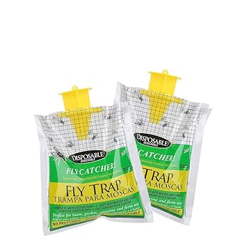 Cactopia Disposable Fly Trap Catcher Bags Hanging Style Effective Pest Control Insect Trap - 2 Pack