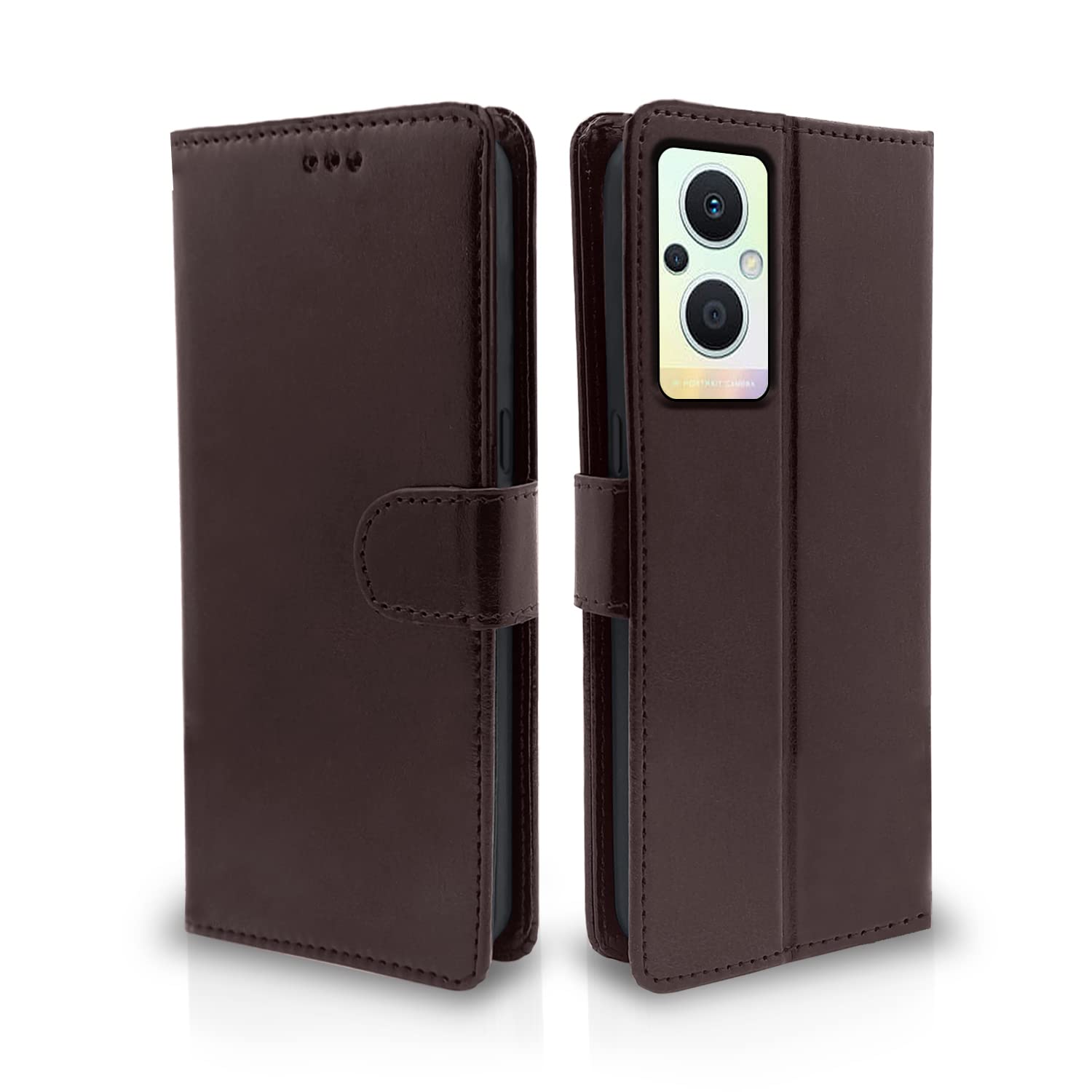 Pikkme Oppo F21 Pro 5G / F21s Pro 5G Flip Case Leather Finish | Inside TPU with Card Pockets | Wallet Stand and Shock Proof | Magnetic Closing | Complete Protection Flip Cover (Coffee) (B0BMZ56J9Z) Amazon Price History, Amazon Price Tracker