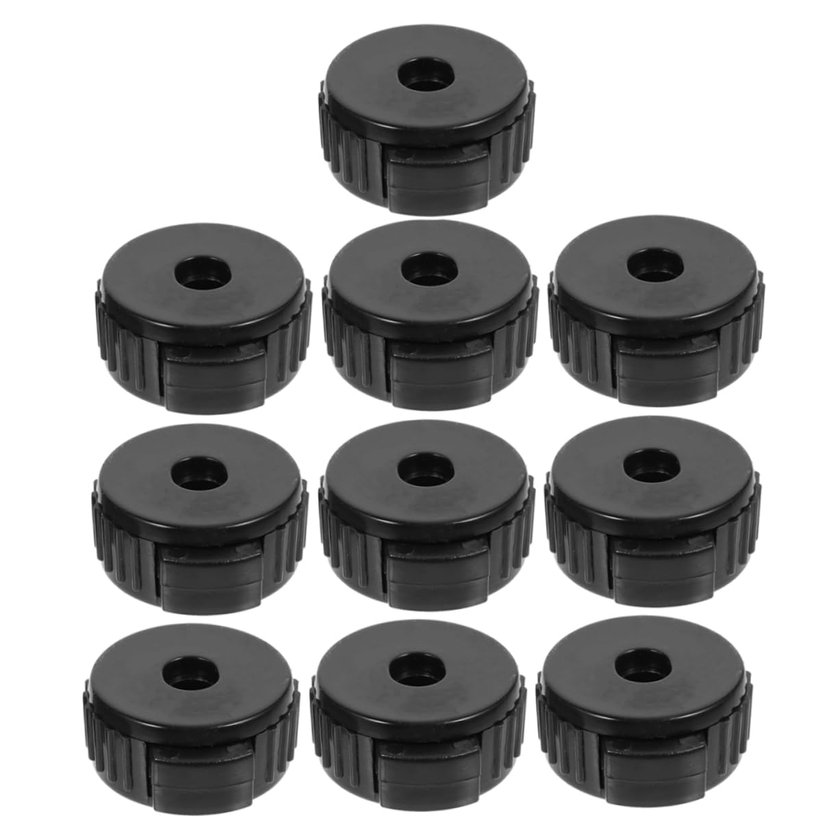BESTonZON Drum Hardware Kit 10pcs Quick Release Cymbal Lock Nuts Jazz Drum Nut Cymbal Mounting Hardware Black