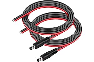 CERRXIAN Power Pigtails Cable, 3.2FT 14AWG DC Male Bare Wire to Open...
