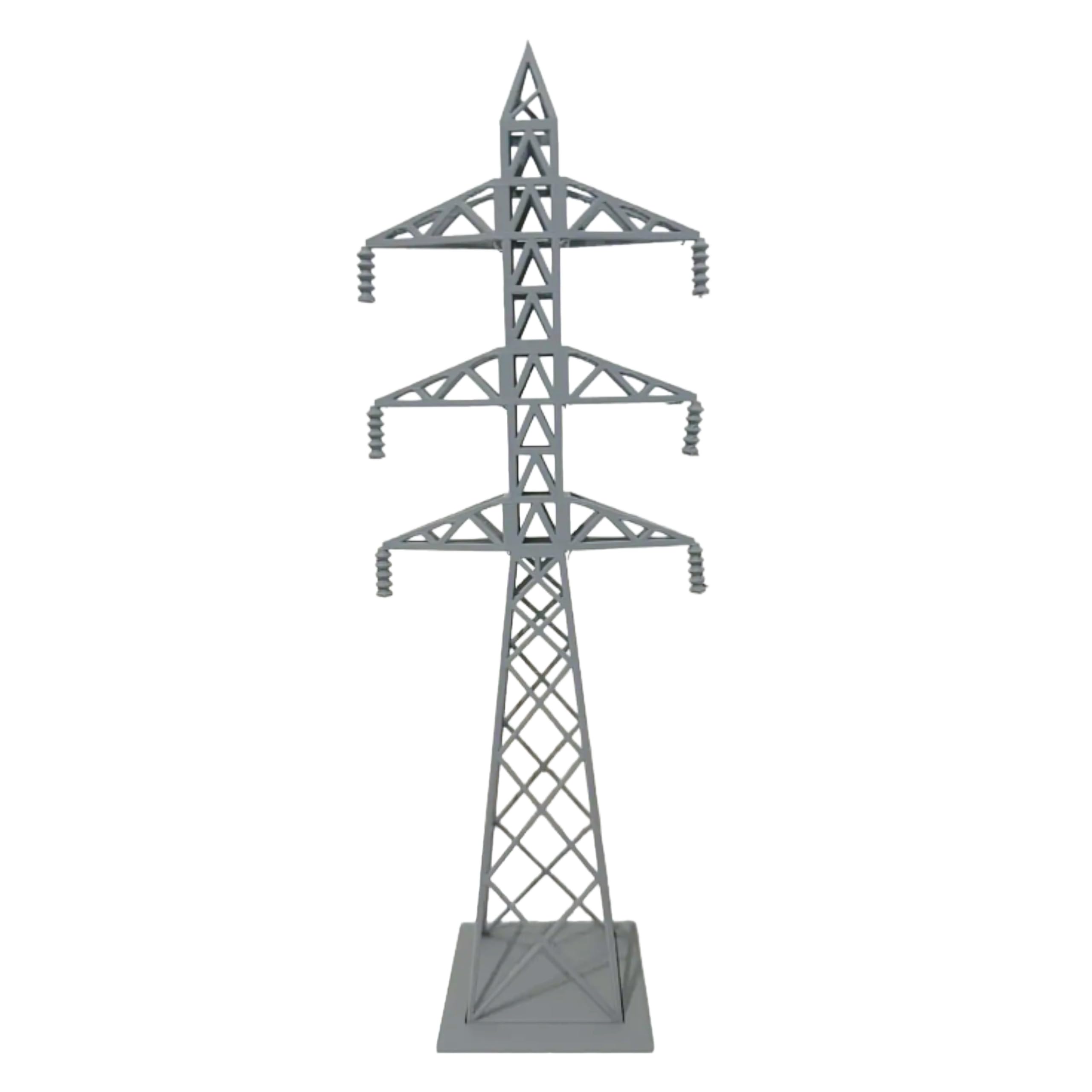 3D Printed Power Transmission Tower Model – High Voltage Electrical Pylon Replica – Miniature Power Grid Structure – Engineering Desk Decor & Educational Display-image-35