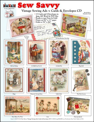 ScrapSMART - Sew Savvy Cards and Envelopes Collection [Download]