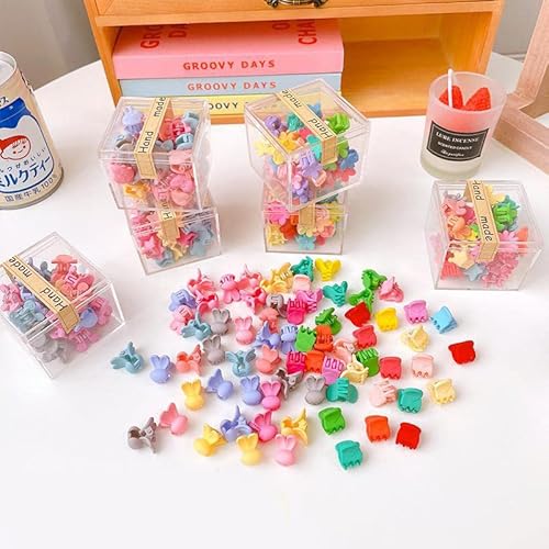 Clipe de Garra para Bebês Meninas, Acrílico Requintado e Moderno e Adorável Cartoom 36 Peças Mini Cl