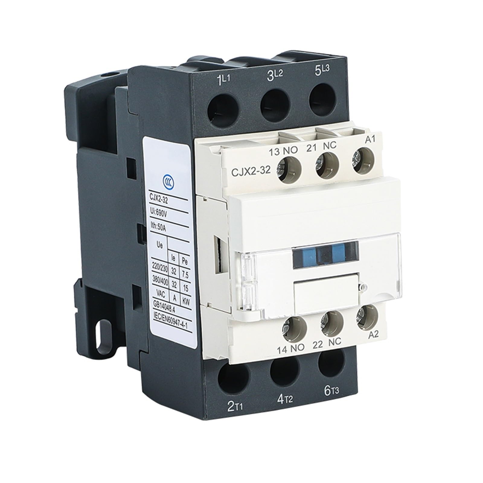 HUUOQIWY LC1D0911/1211/1811 CJX2 AC Contactor 220V 380V 24V 36V 110V AC Coil 1Pcs(LC1D18,24V)