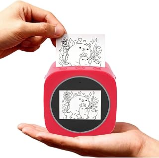 LICAEVEY AI Voice Sticker Printer, 2.4 Inch Screen Portable Thermal Label Printer Supports Phone Connection AI Voice Control for Home Office Study