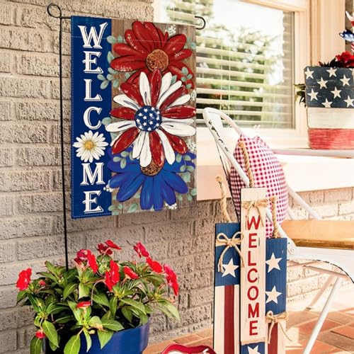 AVOIN-colorlife-Patriotic-4th-of-July-Garden-Flag-12×18-Inch-Double-Sided-Outside-Floral-Welcome-Daisy-Holiday-Yard-Outdoor-Decoration AVOIN colorlife Patriotic 4th of July Garden Flag 12×18 Inch Double Sided Outside Floral Welcome Daisy Holiday Yard Outdoor Decoration
