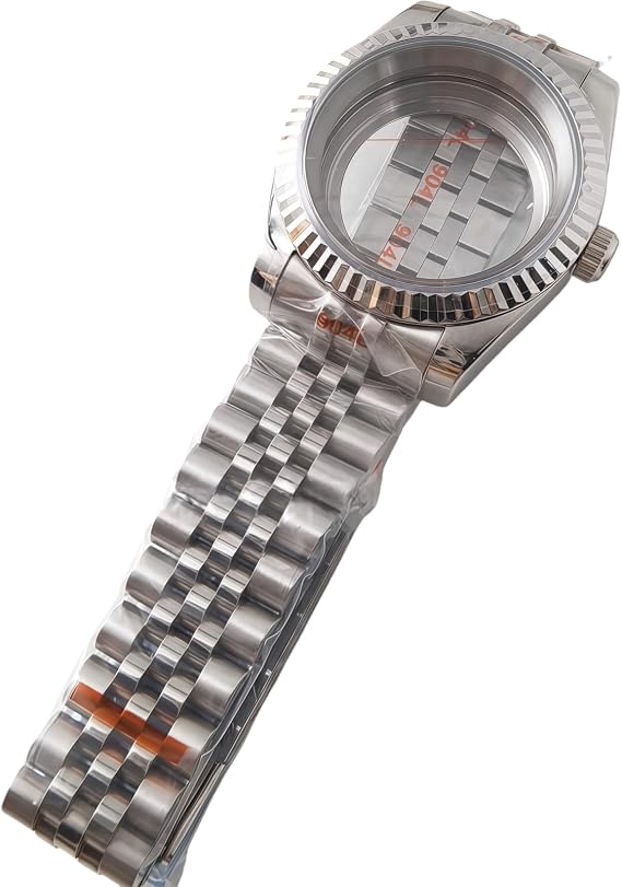 36/39mm Watch Case Kit Fluted Bezel for Rolex Datejust/Oyster Perpetual