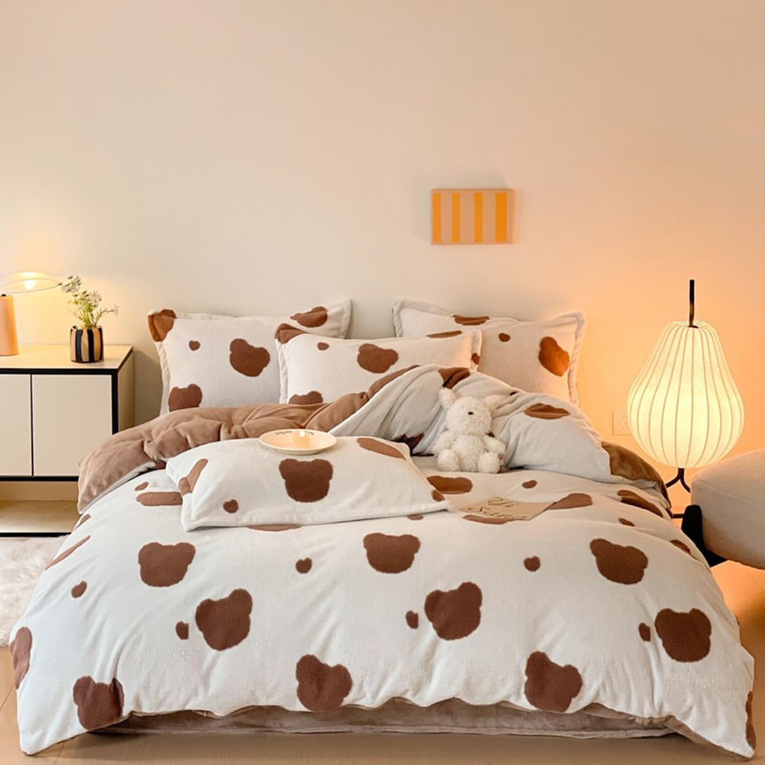 布団カバー 冬用 寝具カバーセット 4点セット 掛け布団カバー 洗える あったか ベットカバー シンプル 布団かばー 蓄熱保温 寝具