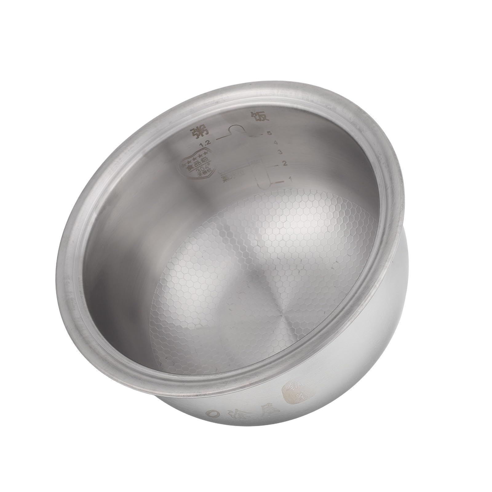 Pentola Interna Argento 3l in Acciaio Inox per Cuociriso