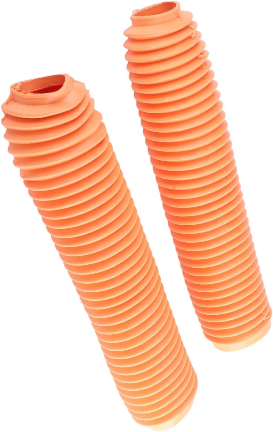Motocross Bike Cover,Dr350 Boot,Orange Fork Boots,Pair Motorcycle Front Fork Shock Boots Dust Cover RM125 DR250 DRZ400 400 Orange(170 Inner Length 6.3in 24?25)