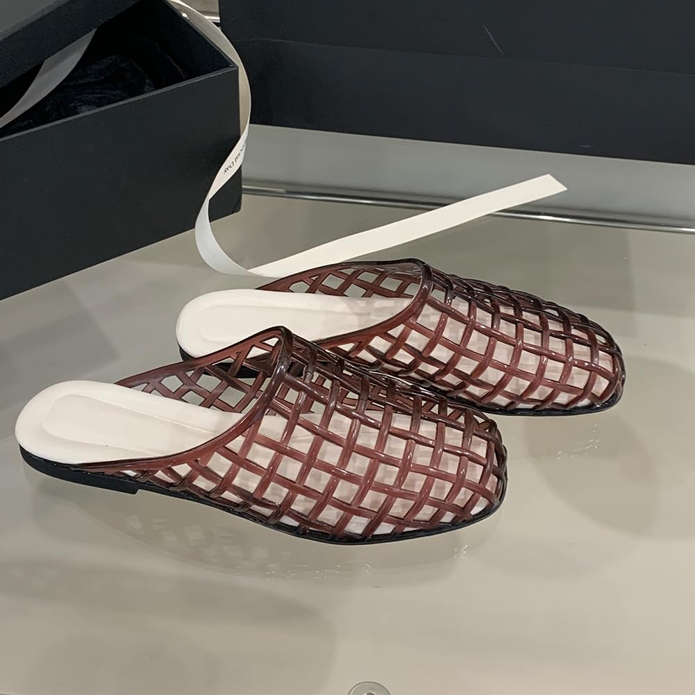 Jelly Ballerinas - Scarpe da balletto da donna, in rete, con punta chiusa, leggere, traspiranti, per viaggi all'aria aperta