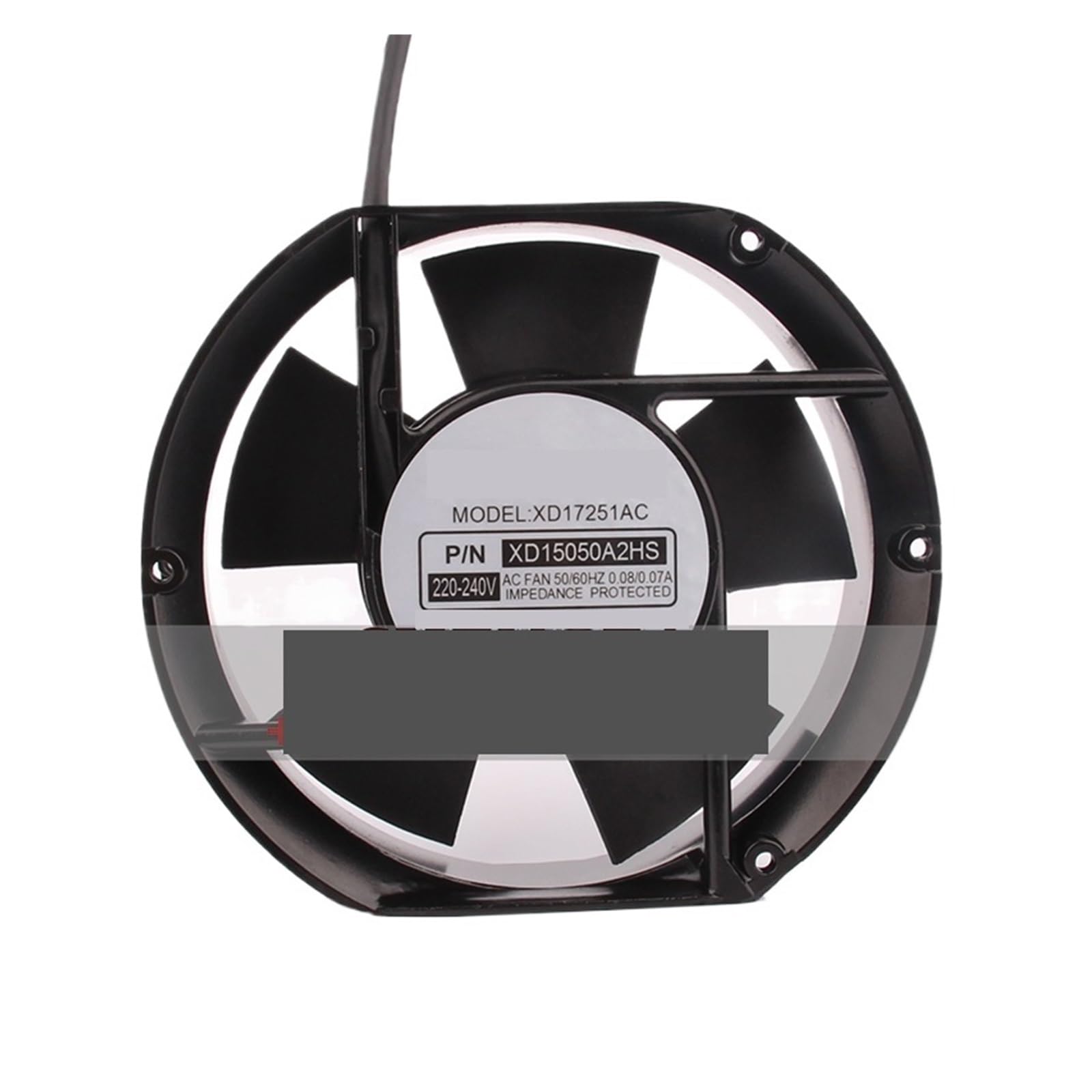 ZBWZXBDJ XD17251AC Cooling Fan AC220V-240V 0.08/0.07A 172x150x51mm 17cm