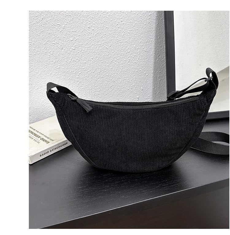 Bolso tote de ante con corduroy para hombro - Ligero, suave y perfecto para viajes y uso diario miniatura 2
