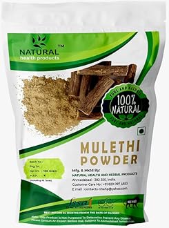 100g Mulethi powder for eating | Jeshthamadh | Yashtimadhu For Eating(Cough, Throat), Hair Care, Skin Care Skin Brightening, Face