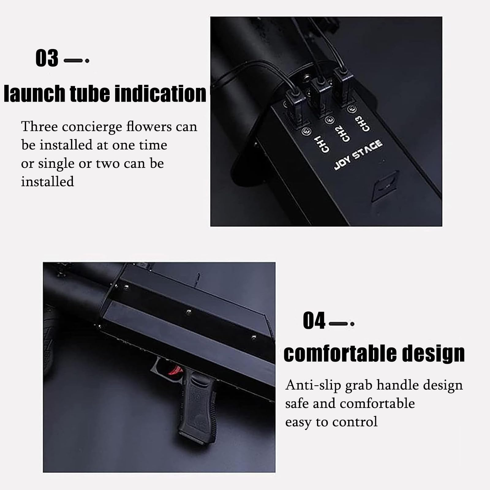 Cannone elettrico per coriandoli, pistola professionale per eventi, feste, matrimoni, concerti, spara coriandoli d'atmosfera