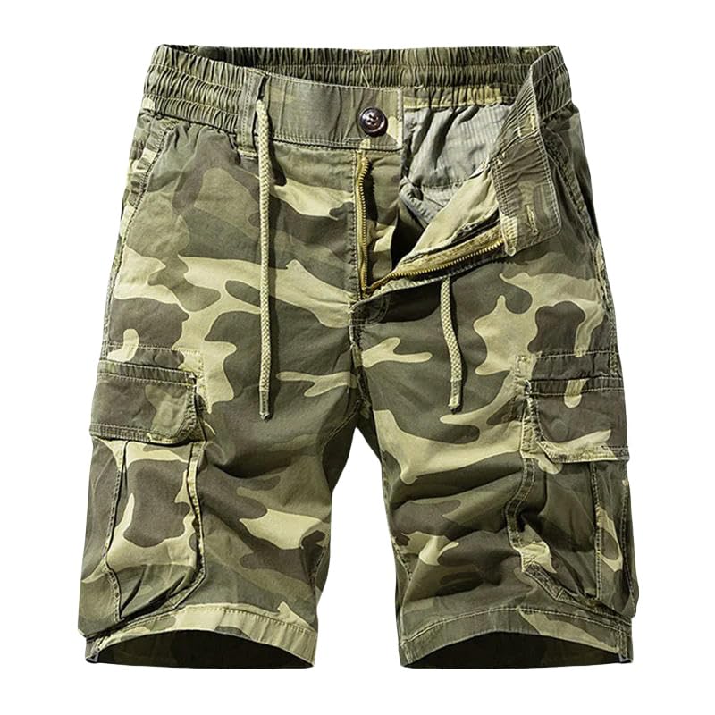 Pantalones cortos cargo de algodón informales ideales para excursiones y senderismo