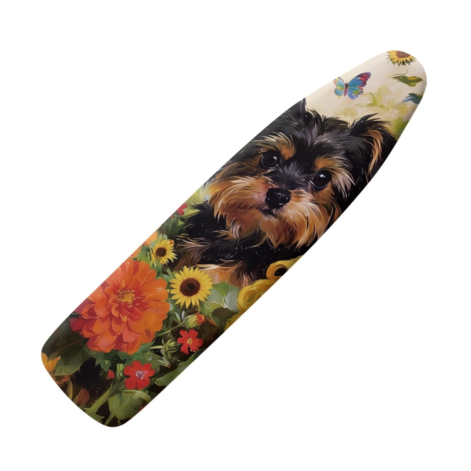 Large ironing board cover 130 x 45 Black Dog Ironing Board Cover And Thick Padding Easy Fit in Multiple Sizes with Elastic Drawstring,durable,iron board covers fits all,Machine Washable