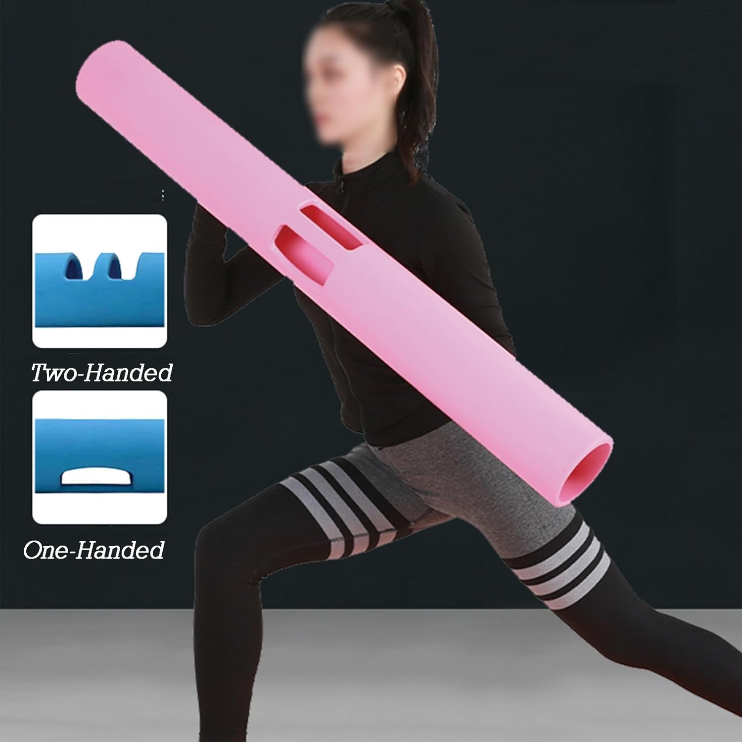 Fitness Tube with Prevent Skidding Handles,Strength Training Cylinder Yoga Column,for Functional Fitness Home Gym