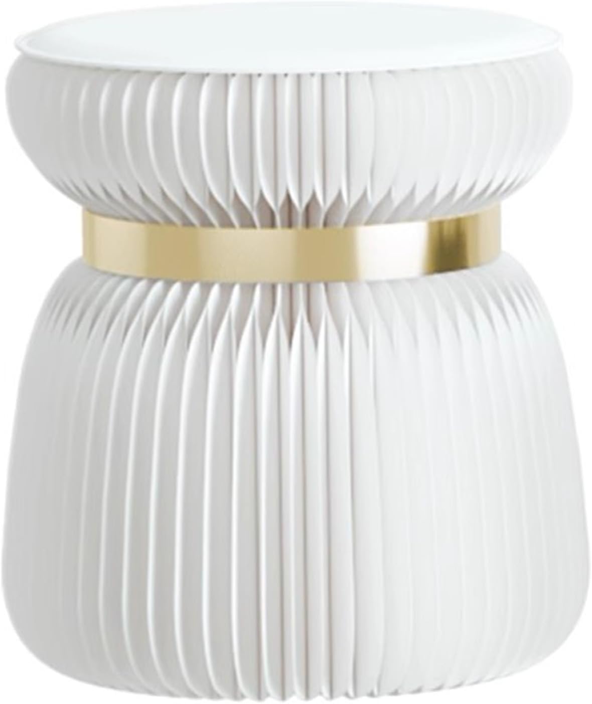 Foldable Paper Stool With PU Cushion – Honeycomb Design, Holds 400 Lbs, Waterproof, Space-Saving Accordion Chair For Living Room, Office, Camping