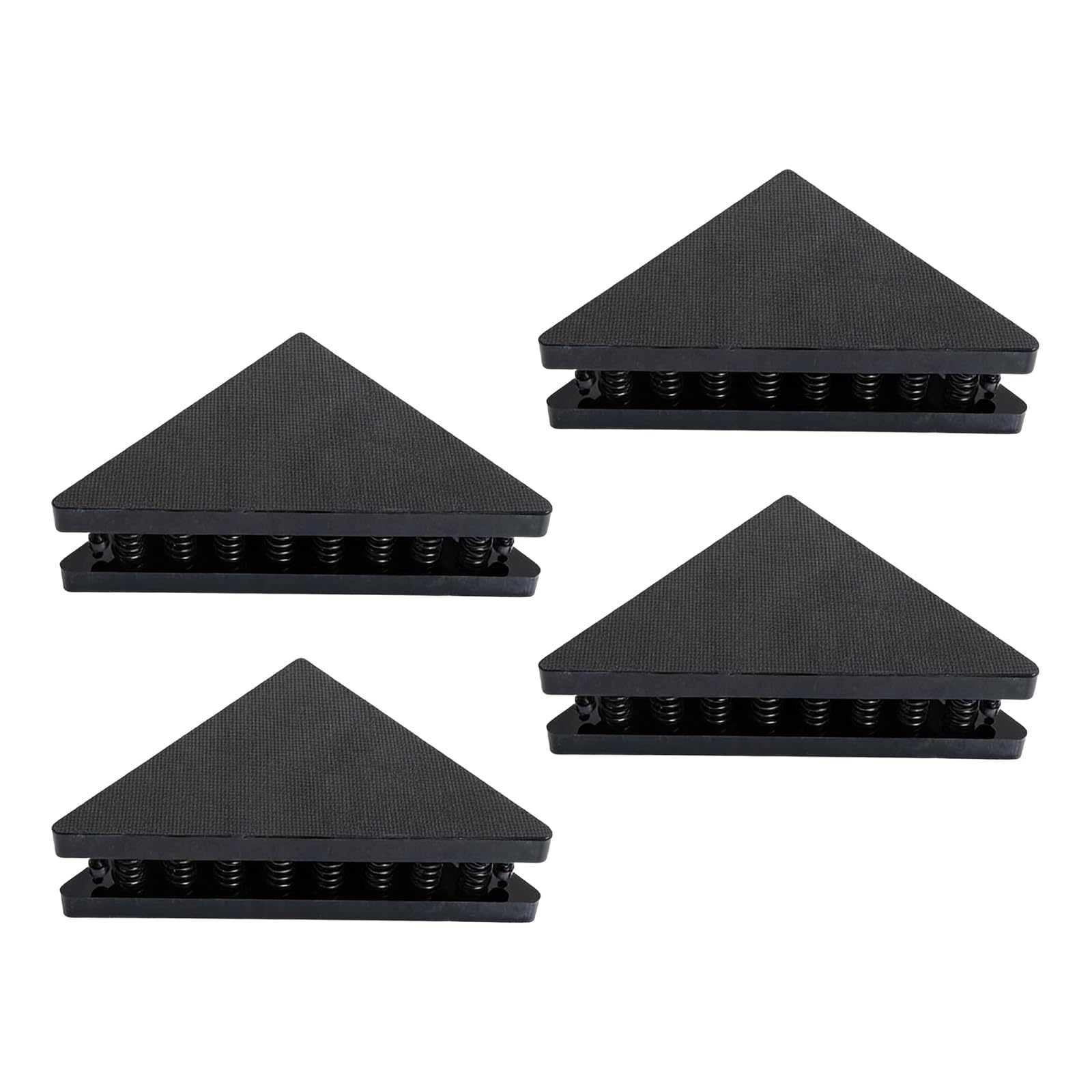 Base triangular de absorción de golpes de 4 piezas para subwoofer y soportes de micrófono que garantiza una colocación segura y minimiza las vibraciones y base antigolpes
