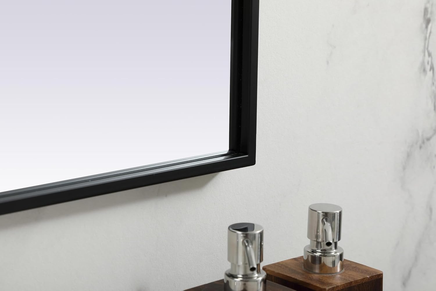 Illuminate, Metal Frame Arch Mirror 40X38 Inch in, Modern, Black