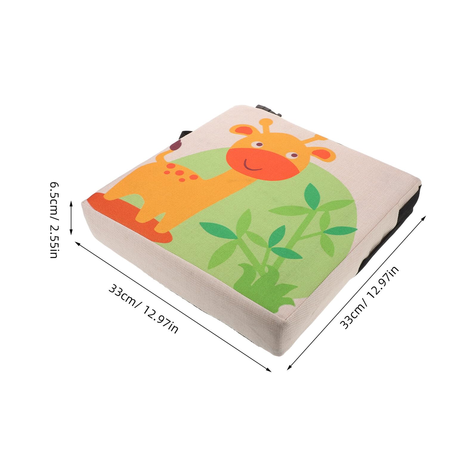 Asiento Elevador Infantil Jirafa de Algodón Lino para Silla
