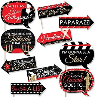 Big Dot of Happiness Funny Red Carpet Hollywood - Movie Night Party Photo