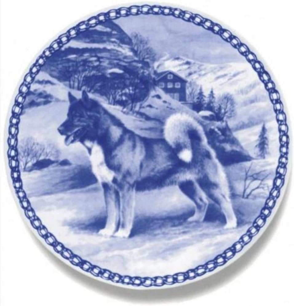 Greenland Dag Dog Porcelain Plate For all Dog Lovers Size 7.61 inches