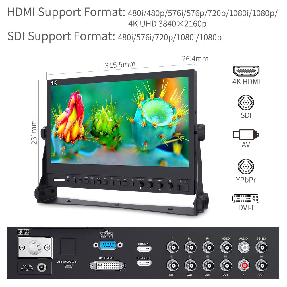 Amazon.co.jp: SEETEC 4K133-9HSD カメラモニター プロ 放送 13.3